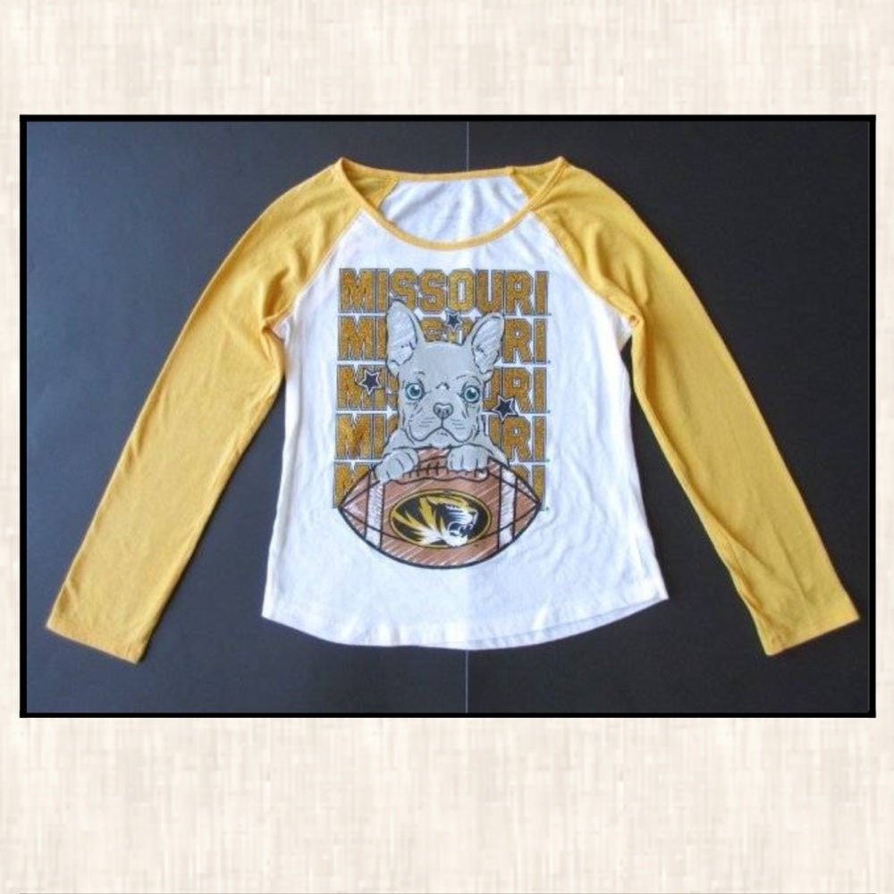 5th & Ocean 14 Yellow White Missouri Tigers Shirts